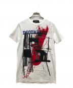 DSQUARED2ディースクエアード）の古着「SEXY SLIM FIT プリントTシャツ」｜ホワイト