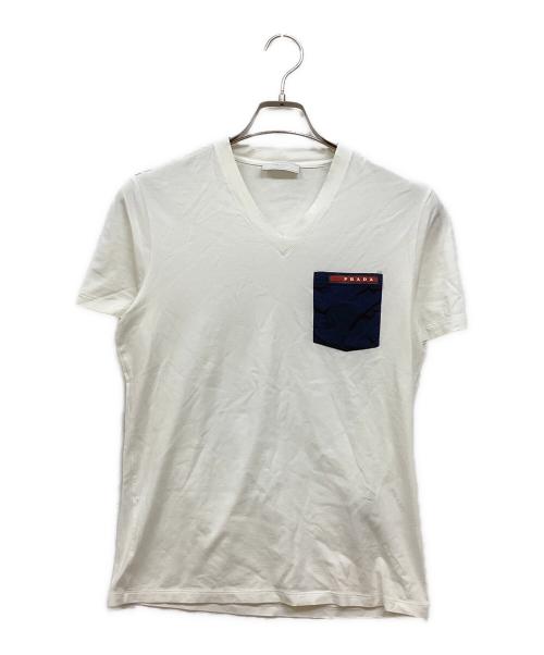 PRADA SPORTS（プラダスポーツ）PRADA SPORTS (プラダスポーツ) ナイロンポケットTシャツ ホワイト サイズ:SIZE XSの古着・服飾アイテム