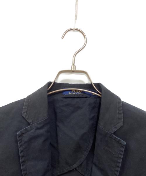 POLO RALPH LAUREN（ポロ・ラルフローレン）POLO RALPH LAUREN (ポロ・ラルフローレン) コットン2Bジャケット ブラック サイズ:SIZE XSの古着・服飾アイテム