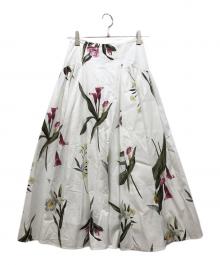 Mystrada（マイストラーダ）の古着「サマーボタニカルスカート」｜ホワイト