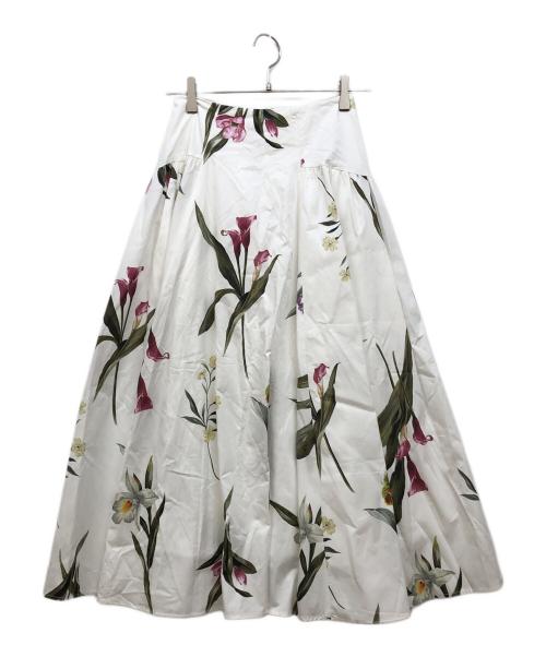 Mystrada（マイストラーダ）Mystrada (マイストラーダ) サマーボタニカルスカート ホワイト サイズ:34 未使用品の古着・服飾アイテム