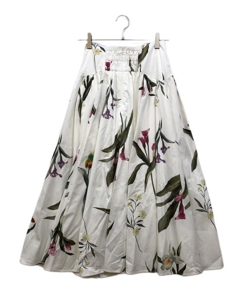 Mystrada（マイストラーダ）Mystrada (マイストラーダ) サマーボタニカルスカート ホワイト サイズ:34 未使用品の古着・服飾アイテム