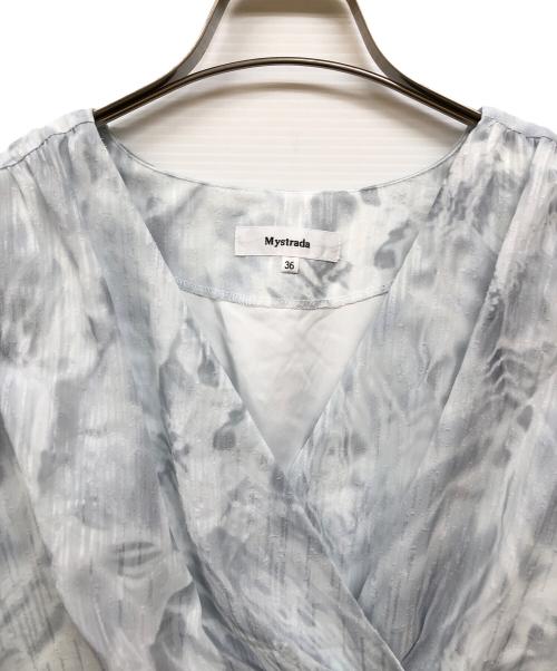 Mystrada（マイストラーダ）Mystrada (マイストラーダ) ブラウスワンピース ブルー サイズ:36の古着・服飾アイテム