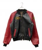 VANSONバンソン）の古着「TJV TEAM JACKET」｜レッド×ブラック
