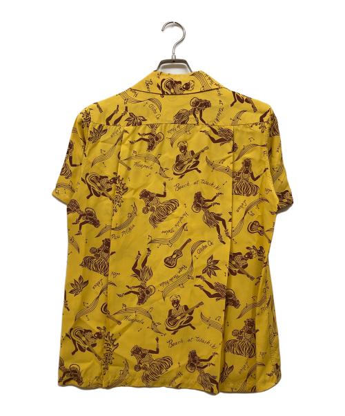 Sun Surf（サンサーフ）Sun Surf (サンサーフ) HAPA HAOLE HULA アロハシャツ イエロー サイズ:Ｓの古着・服飾アイテム