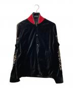 東洋エンタープライズ×般若心経トウヨウエンタープライズ×）の古着「Velvet Jacket」｜ブラック