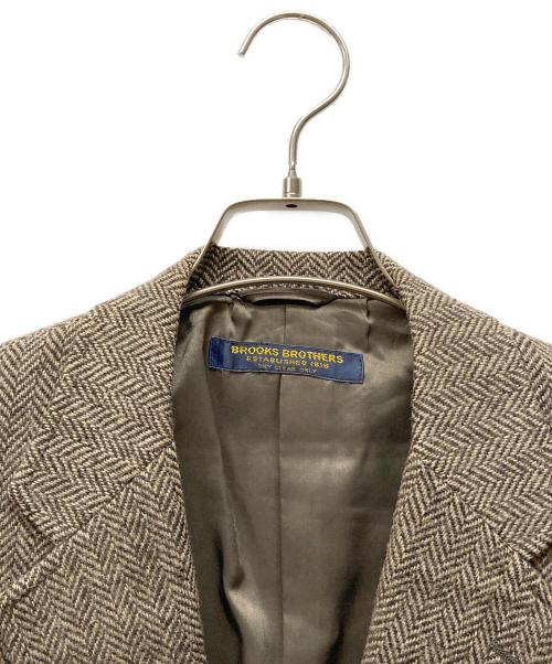 BROOKS BROTHERS（ブルックスブラザーズ）BROOKS BROTHERS (ブルックスブラザーズ) ヘリンボーンツイードジャケット ベージュ サイズ:記載なしの古着・服飾アイテム