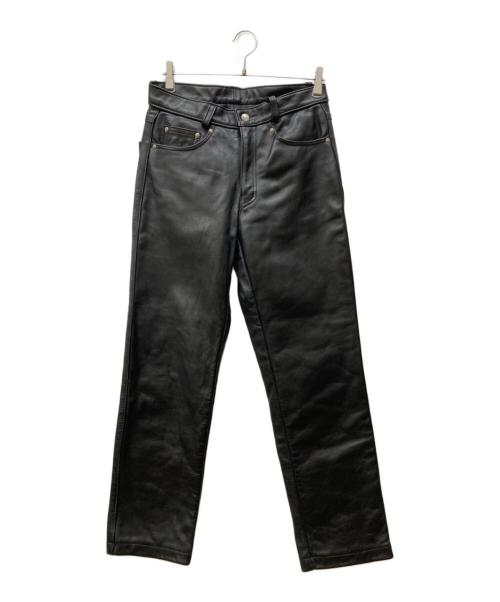 Schott（ショット）Schott (ショット) レザーパンツ ブラック サイズ:32の古着・服飾アイテム