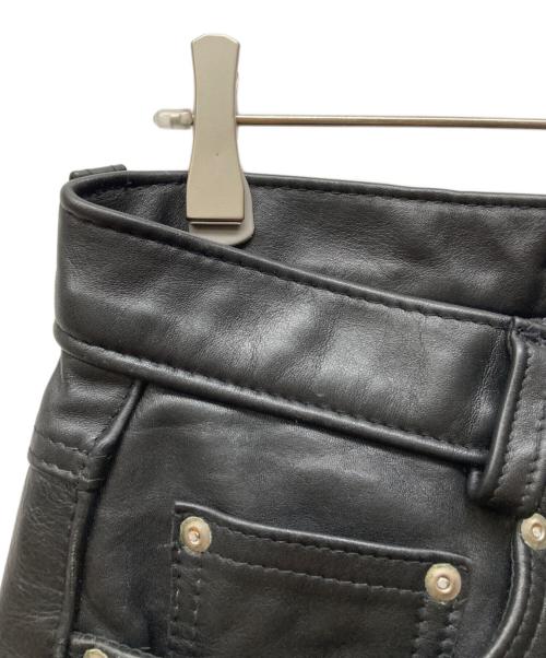 Schott（ショット）Schott (ショット) レザーパンツ ブラック サイズ:32の古着・服飾アイテム