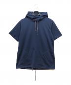 Engineered Garmentsエンジニアドガーメンツ）の古着「ショートスリーブフーディ」｜ネイビー