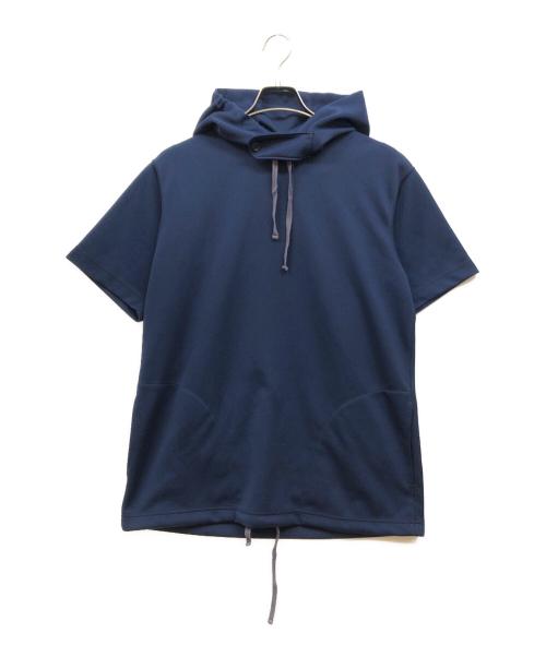 Engineered Garments（エンジニアドガーメンツ）Engineered Garments (エンジニアードガーメンツ) ショートスリーブフーディ ネイビー サイズ:Ｓの古着・服飾アイテム
