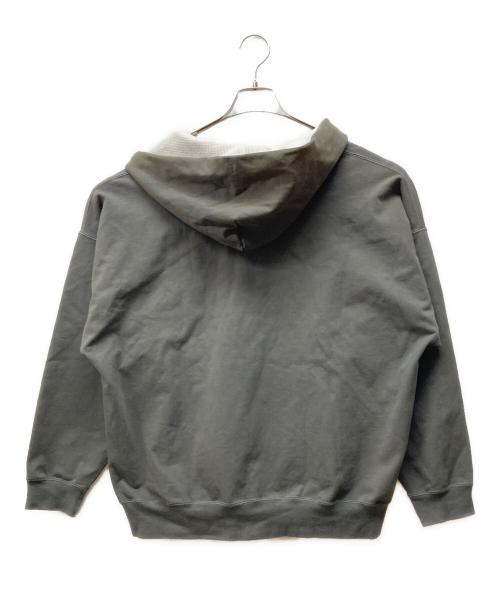 KAPTAIN SUNSHINE（キャプテンサンシャイン）KAPTAIN SUNSHINE (キャプテンサンシャイン) ハーフジップスウェットフーディ グレー サイズ:SIZE 36の古着・服飾アイテム