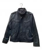 BURBERRY BLACK LABELバーバリーブラックレーベル）の古着「シープレザージャケット」｜ブラック