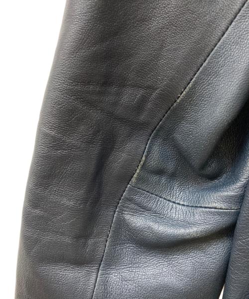 BURBERRY BLACK LABEL（バーバリーブラックレーベル）BURBERRY BLACK LABEL (バーバリーブラックレーベル) シープレザージャケット ブラック サイズ:Lの古着・服飾アイテム