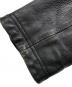 中古・古着 BURBERRY BLACK LABEL (バーバリーブラックレーベル) シングルライダースジャケット ブラック サイズ:L：15000円