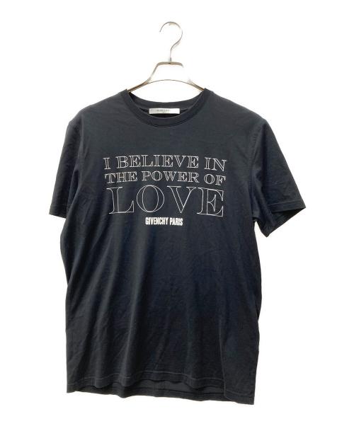GIVENCHY（ジバンシィ）GIVENCHY (ジバンシィ) Power of Love Tシャツ ブラック サイズ:Lの古着・服飾アイテム