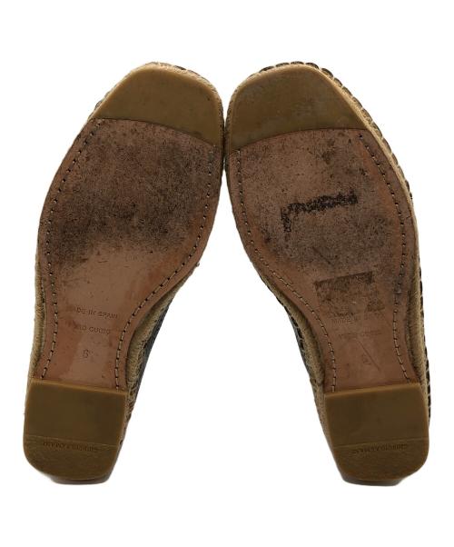 GIORGIO ARMANI（ジョルジョアルマーニ）GIORGIO ARMANI (ジョルジョアルマーニ) レザー ウイングチップ ジュートソールシューズ ブラウン サイズ:SIZE 6の古着・服飾アイテム