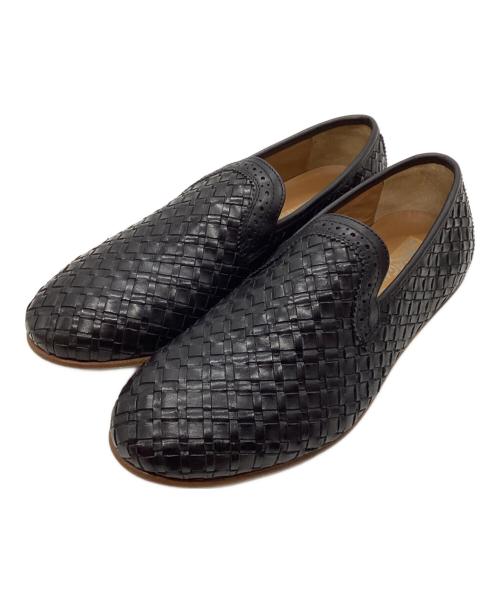 Salvatore Ferragamo（サルヴァトーレ フェラガモ）Salvatore Ferragamo (サルヴァトーレ フェラガモ) イントレチャートスリッポン ブラック サイズ:SIZE 7の古着・服飾アイテム