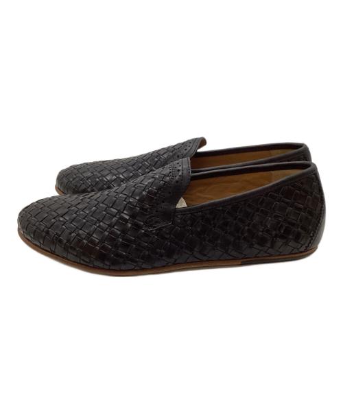 Salvatore Ferragamo（サルヴァトーレ フェラガモ）Salvatore Ferragamo (サルヴァトーレ フェラガモ) イントレチャートスリッポン ブラック サイズ:SIZE 7の古着・服飾アイテム