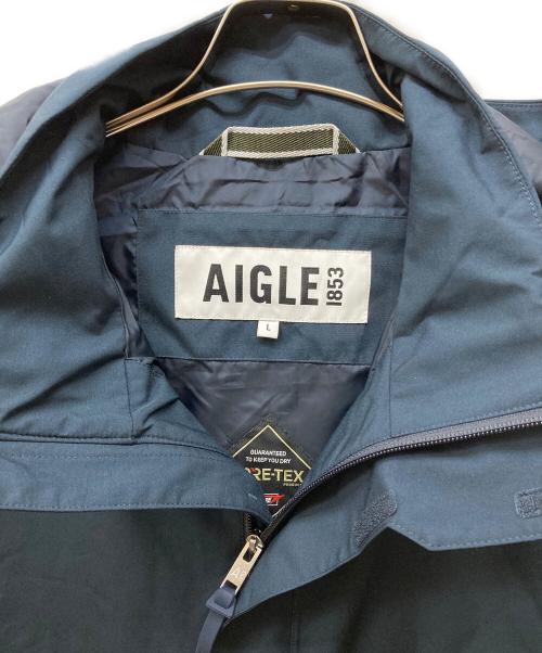 AIGLE（エーグル）AIGLE (エーグル) ゴアテックス フーデッドジャケット ネイビー サイズ:Lの古着・服飾アイテム