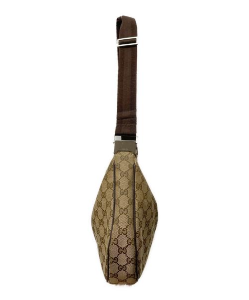 GUCCI（グッチ）GUCCI (グッチ) GGキャンバス ショルダーバッグ ブラウンの古着・服飾アイテム