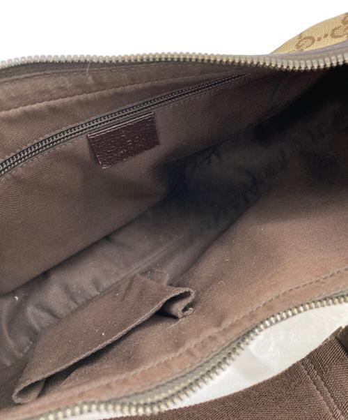 GUCCI（グッチ）GUCCI (グッチ) GGキャンバス ショルダーバッグ ブラウンの古着・服飾アイテム