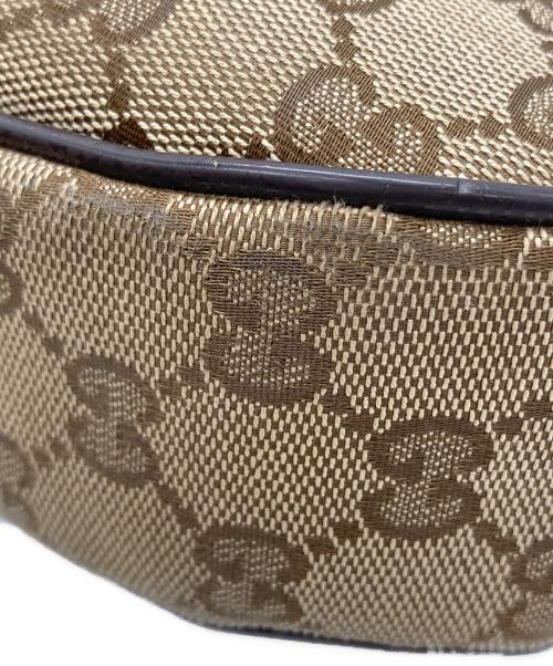 GUCCI（グッチ）GUCCI (グッチ) GGキャンバス ショルダーバッグ ブラウンの古着・服飾アイテム