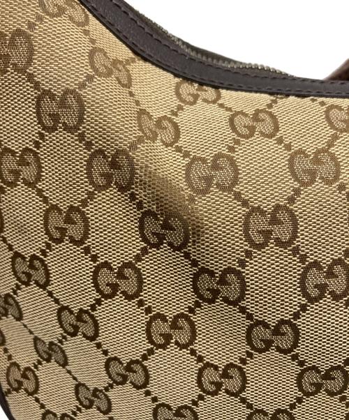 GUCCI（グッチ）GUCCI (グッチ) GGキャンバス ショルダーバッグ ブラウンの古着・服飾アイテム