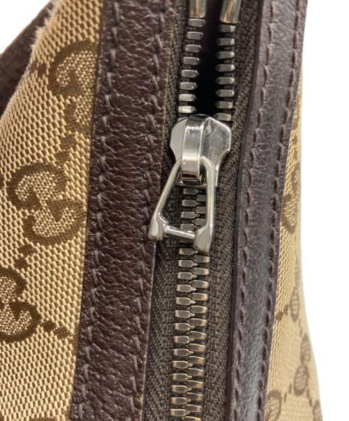 GUCCI（グッチ）GUCCI (グッチ) GGキャンバス ショルダーバッグ ブラウンの古着・服飾アイテム