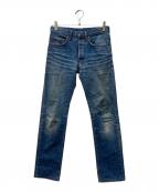 DIOR HOMMEディオール オム）の古着「爪痕加工デニムデニムパンツ」｜ブルー