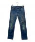 Dior Homme（ディオール オム）の古着「爪痕加工デニムデニムパンツ」｜ブルー