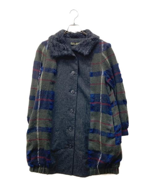 M.&KYOKO（エムアンドキョウコ）M.&KYOKO (エムアンドキョウコ) パネル切替コート グレー サイズ:SIZE 1の古着・服飾アイテム