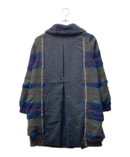 M.&KYOKO（エムアンドキョウコ）M.&KYOKO (エムアンドキョウコ) パネル切替コート グレー サイズ:SIZE 1の古着・服飾アイテム