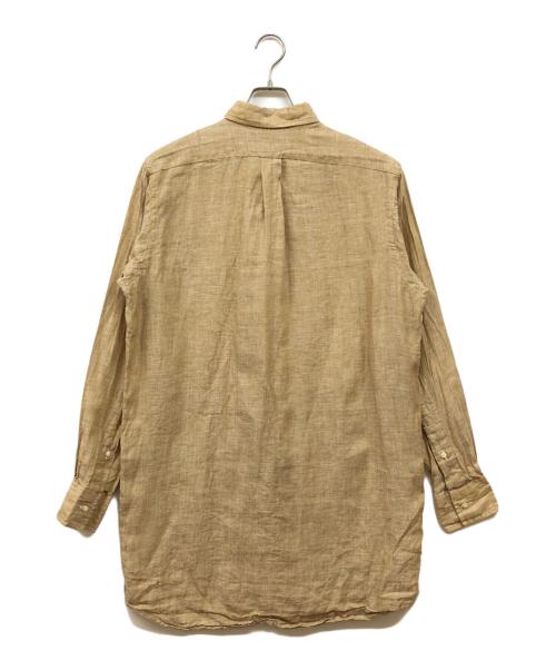 INDIVIDUALIZED SHIRTS（インディビジュアライズドシャツ）INDIVIDUALIZED SHIRTS (インディビジュアライズドシャツ) USA製 PURE LINEN レギュラーカラーシャツ ベージュ サイズ:Mの古着・服飾アイテム