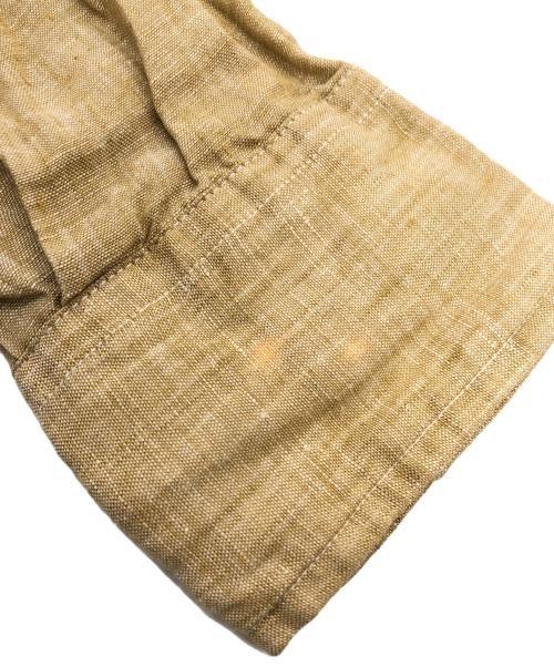 INDIVIDUALIZED SHIRTS（インディビジュアライズドシャツ）INDIVIDUALIZED SHIRTS (インディビジュアライズドシャツ) USA製 PURE LINEN レギュラーカラーシャツ ベージュ サイズ:Mの古着・服飾アイテム