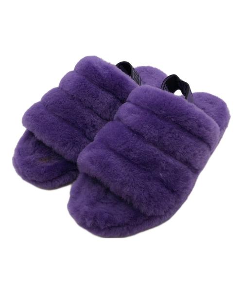UGG（アグ）UGG (アグ) FLUFF YEAH SLIDE SANDLE パープル サイズ:23㎝の古着・服飾アイテム