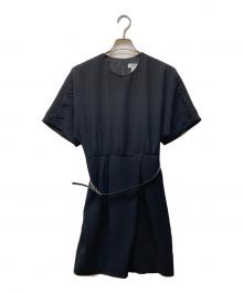 MaxMara（マックスマーラ）の古着「PITTURA ベルテッドワンピース」｜ブラック