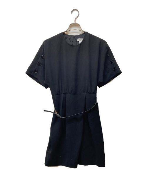 MaxMara（マックスマーラ）MaxMara (マックスマーラ) PITTURA ベルテッドワンピース ブラック サイズ:40の古着・服飾アイテム