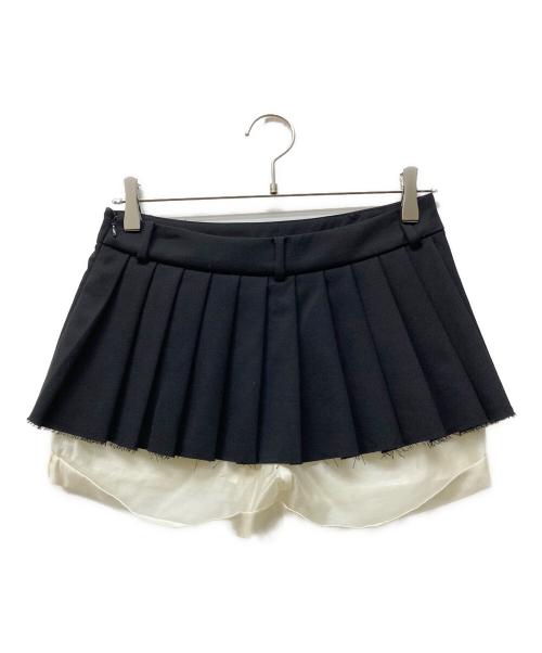 JOSE MOON（ジョゼムーン）JOSE MOON (ジョゼムーン) PLEATS MINI SKIRT ブラック サイズ:SIZE 36 未使用品の古着・服飾アイテム