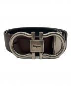 Salvatore Ferragamoサルヴァトーレ フェラガモ）の古着「ガンチーニバックル レザーベルト」｜ブラウン