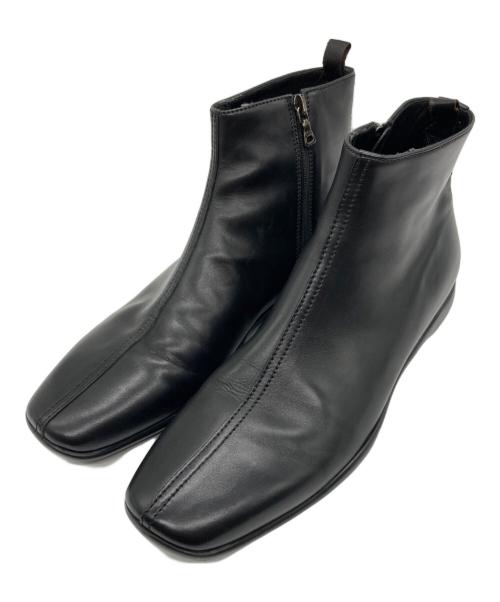 PRADA SPORTS（プラダスポーツ）PRADA SPORTS (プラダスポーツ) スクエアトゥブーツ ブラック サイズ:SIZE 6 1/2の古着・服飾アイテム