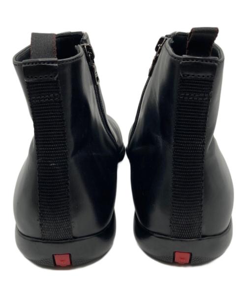 PRADA SPORTS（プラダスポーツ）PRADA SPORTS (プラダスポーツ) スクエアトゥブーツ ブラック サイズ:SIZE 6 1/2の古着・服飾アイテム