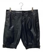 ALICE AUAAアリスアウアア）の古着「シープレザーショートパンツ」｜ブラック