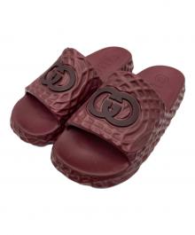 GUCCI（グッチ）の古着「インターロッキングG スライドサンダル」｜パープル