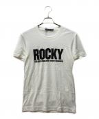 DOLCE & GABBANAドルチェ＆ガッバーナ）の古着「ROCKY プリントTシャツ」｜ホワイト