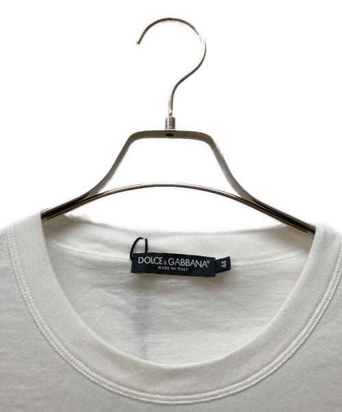 DOLCE & GABBANA（ドルチェ＆ガッバーナ）DOLCE & GABBANA (ドルチェ＆ガッバーナ) ROCKY プリントTシャツ ホワイト サイズ:SIZE 44 未使用品の古着・服飾アイテム