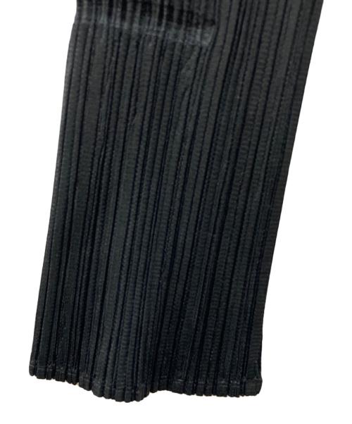 PLEATS PLEASE（プリーツプリーズ）PLEATS PLEASE (プリーツプリーズ) プリ―ツ ノーカラージャケット ブラック サイズ:SIZE 3の古着・服飾アイテム