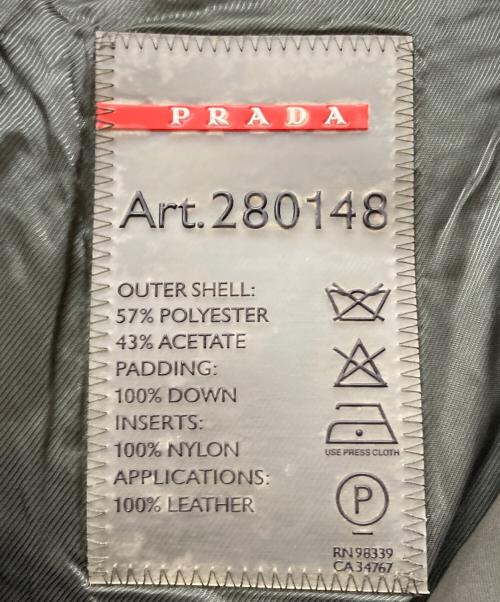 PRADA SPORTS（プラダスポーツ）PRADA SPORTS (プラダスポーツ) フーデッドダウンコート オリーブ サイズ:SIZE 40の古着・服飾アイテム