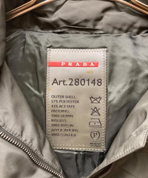PRADA SPORTS（プラダスポーツ）PRADA SPORTS (プラダスポーツ) フーデッドダウンコート オリーブ サイズ:SIZE 40の古着・服飾アイテム