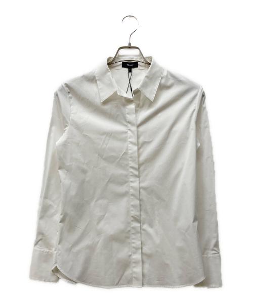 theory（セオリー）theory (セオリー) THEORY FITTED OC SHIRT ホワイト サイズ:S 未使用品の古着・服飾アイテム